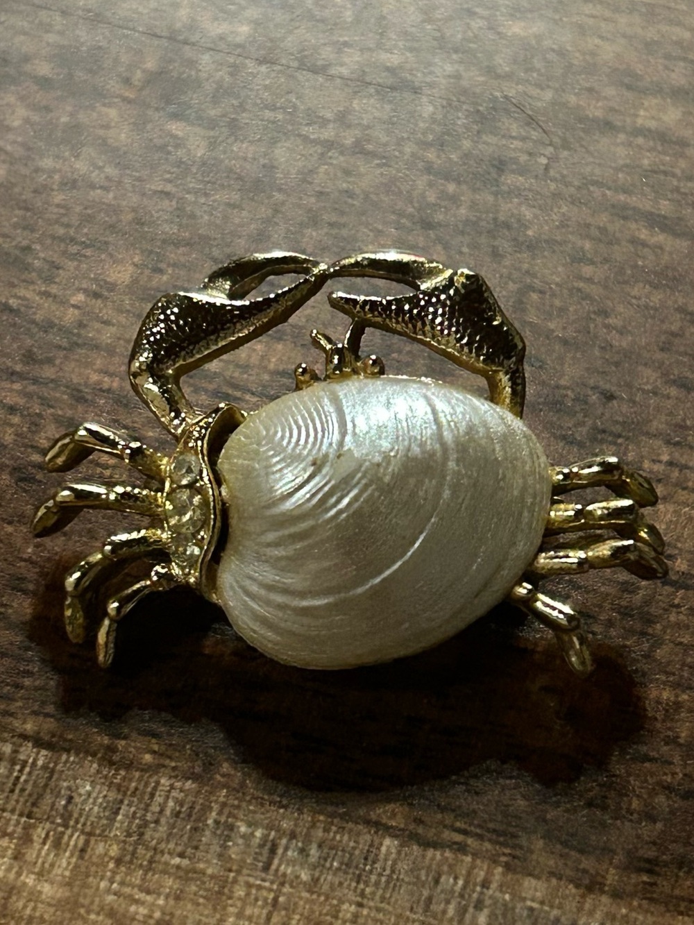 Vintage Gerry’s Gold Shell Crab Brooch